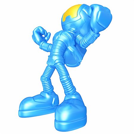 simsearch:400-04140111,k - Astronaut Concept And Presentation Figure In 3D Stock Photo - Budget Royalty-Free & Subscription, Code: 400-04140164