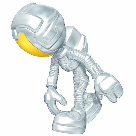 simsearch:400-04140147,k - Astronaut Concept And Presentation Figure In 3D Stock Photo - Budget Royalty-Free & Subscription, Code: 400-04140165