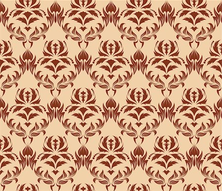 simsearch:400-04090489,k - Damask seamless vector background.  For easy making seamless pattern just drag all group into swatches bar, and use it for filling any contours. Stock Photo - Budget Royalty-Free & Subscription, Code: 400-04140859