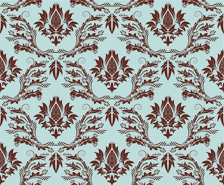 simsearch:400-04090489,k - Damask seamless vector background.  For easy making seamless pattern just drag all group into swatches bar, and use it for filling any contours. Stock Photo - Budget Royalty-Free & Subscription, Code: 400-04140864