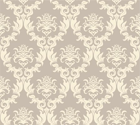 simsearch:400-04685787,k - Damask seamless vector background.  For easy making seamless pattern just drag all group into swatches bar, and use it for filling any contours. Stock Photo - Budget Royalty-Free & Subscription, Code: 400-04140865