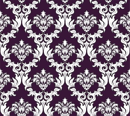 simsearch:400-04685787,k - Damask seamless vector background.  For easy making seamless pattern just drag all group into swatches bar, and use it for filling any contours. Stock Photo - Budget Royalty-Free & Subscription, Code: 400-04140866