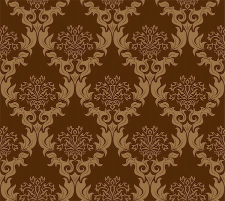 simsearch:400-04685787,k - Damask seamless vector background.  For easy making seamless pattern just drag all group into swatches bar, and use it for filling any contours. Stock Photo - Budget Royalty-Free & Subscription, Code: 400-04140867