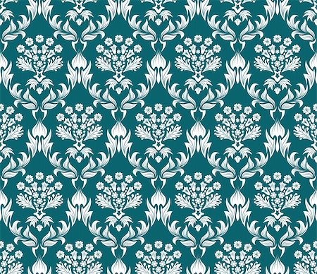 simsearch:400-04090489,k - Damask seamless vector background.  For easy making seamless pattern just drag all group into swatches bar, and use it for filling any contours. Stock Photo - Budget Royalty-Free & Subscription, Code: 400-04140861