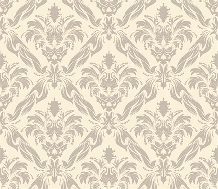 simsearch:400-04090489,k - Damask seamless vector background.  For easy making seamless pattern just drag all group into swatches bar, and use it for filling any contours. Stock Photo - Budget Royalty-Free & Subscription, Code: 400-04140873