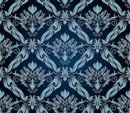 simsearch:400-04685787,k - Damask seamless vector background.  For easy making seamless pattern just drag all group into swatches bar, and use it for filling any contours. Stock Photo - Budget Royalty-Free & Subscription, Code: 400-04141018