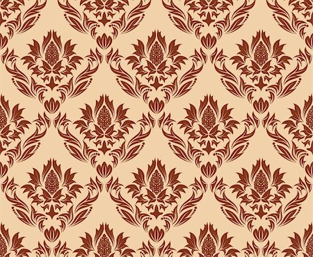 simsearch:400-04685787,k - Damask seamless vector background.  For easy making seamless pattern just drag all group into swatches bar, and use it for filling any contours. Stock Photo - Budget Royalty-Free & Subscription, Code: 400-04141090