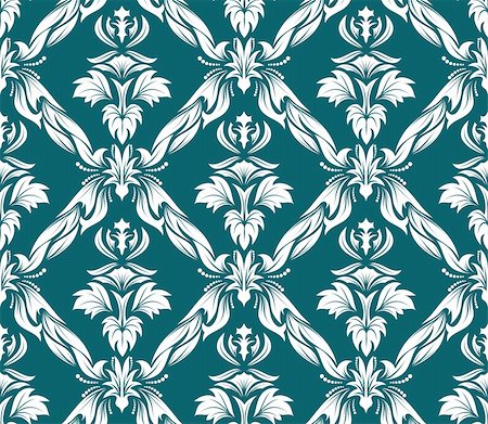 simsearch:400-04090489,k - Damask seamless vector background.  For easy making seamless pattern just drag all group into swatches bar, and use it for filling any contours. Stock Photo - Budget Royalty-Free & Subscription, Code: 400-04141091