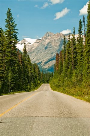 simsearch:400-04436530,k - Road through the canadian mountains Stock Photo - Budget Royalty-Free & Subscription, Code: 400-04141870
