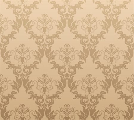 simsearch:400-04685787,k - Damask seamless vector background.  For easy making seamless pattern just drag all group into swatches bar, and use it for filling any contours. Stock Photo - Budget Royalty-Free & Subscription, Code: 400-04142226