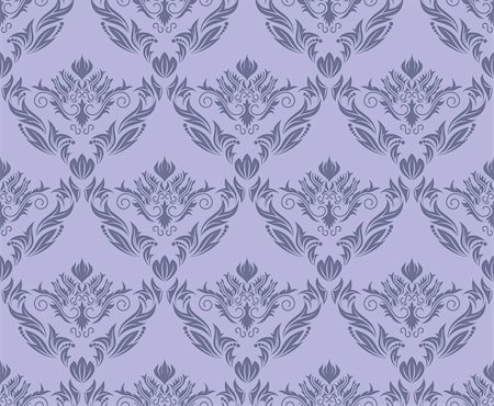 simsearch:400-04090489,k - Damask seamless vector background.  For easy making seamless pattern just drag all group into swatches bar, and use it for filling any contours. Stock Photo - Budget Royalty-Free & Subscription, Code: 400-04142228
