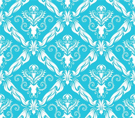 simsearch:400-04090489,k - Damask seamless vector background.  For easy making seamless pattern just drag all group into swatches bar, and use it for filling any contours. Stock Photo - Budget Royalty-Free & Subscription, Code: 400-04143076
