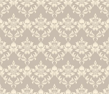 simsearch:400-04090489,k - Damask seamless vector background.  For easy making seamless pattern just drag all group into swatches bar, and use it for filling any contours. Stock Photo - Budget Royalty-Free & Subscription, Code: 400-04143072