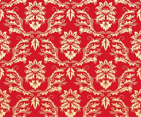 simsearch:400-04090489,k - Damask seamless vector background.  For easy making seamless pattern just drag all group into swatches bar, and use it for filling any contours. Stock Photo - Budget Royalty-Free & Subscription, Code: 400-04143073