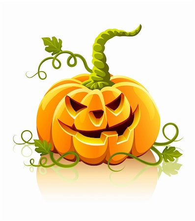 simsearch:400-04211564,k - isolé légume épouvantable de citrouilles d'halloween - illustration vectorielle Photographie de stock - Aubaine LD & Abonnement, Code: 400-04143198