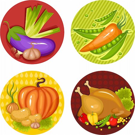 set of a thankgiving icons Stock Photo - Budget Royalty-Free & Subscription, Code: 400-04143507