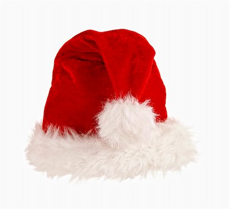 simsearch:400-08491819,k - fine image of classic cap of santa claus isolated on white background Photographie de stock - Aubaine LD & Abonnement, Code: 400-04154164
