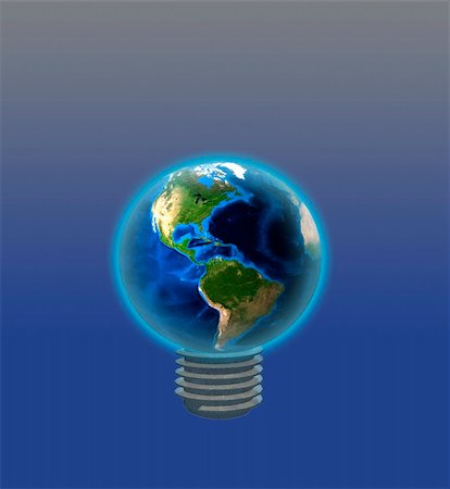simsearch:400-04265413,k - Light Bulb Earth Stock Photo - Budget Royalty-Free & Subscription, Code: 400-04155178