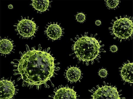 3d rendered close up some h1n1 viruses Stock Photo - Budget Royalty-Free & Subscription, Code: 400-04155338