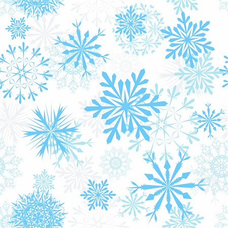 simsearch:400-04635890,k - Seamless snowflakes background for winter and christmas theme Stock Photo - Budget Royalty-Free & Subscription, Code: 400-04156132