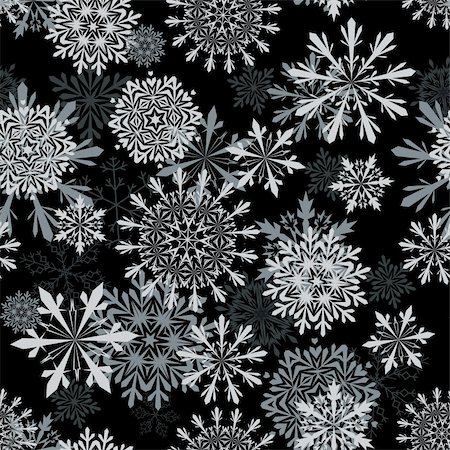 simsearch:400-04635890,k - Seamless snowflakes background for winter and christmas theme Stock Photo - Budget Royalty-Free & Subscription, Code: 400-04156133