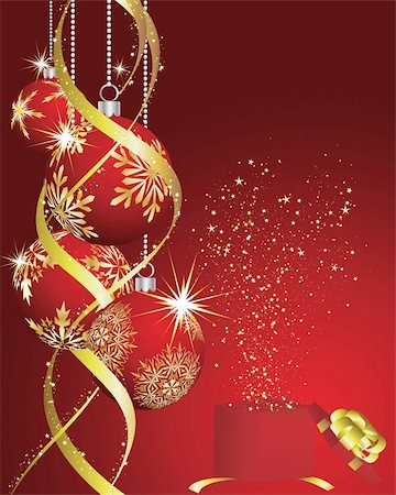 simsearch:400-05234356,k - Beautiful vector Christmas (New Year) background for design use Stock Photo - Budget Royalty-Free & Subscription, Code: 400-04156159