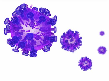 3d rendered close up of some isolated  viruses Stock Photo - Budget Royalty-Free & Subscription, Code: 400-04157075