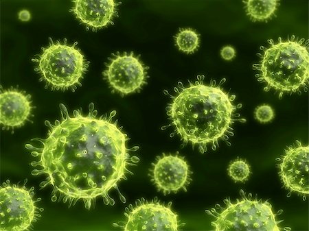 3d rendered close up of isolated h1n1 viruses Stock Photo - Budget Royalty-Free & Subscription, Code: 400-04157207