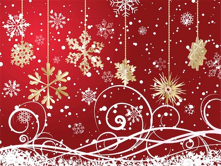 simsearch:400-04711114,k - Beautiful vector Christmas (New Year) background for design use Stock Photo - Budget Royalty-Free & Subscription, Code: 400-04159144