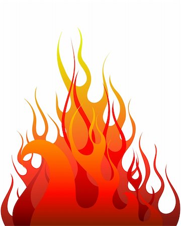 simsearch:400-04159167,k - Inferno fire vector background for design use Stock Photo - Budget Royalty-Free & Subscription, Code: 400-04159167