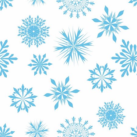 simsearch:400-04635890,k - Seamless snowflakes background for winter and christmas theme Stock Photo - Budget Royalty-Free & Subscription, Code: 400-04159205