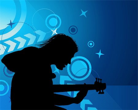 Rock group singers theme. Vector illustration for design use. Stock Photo - Budget Royalty-Free & Subscription, Code: 400-04150458