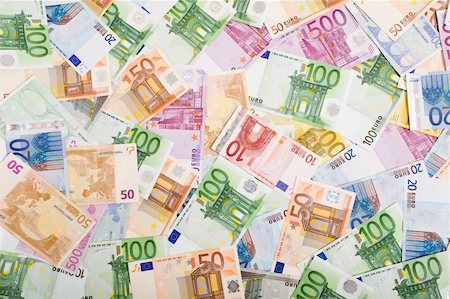 simsearch:400-08891312,k - European currency banknotes scattered on the table, top view - background Stock Photo - Budget Royalty-Free & Subscription, Code: 400-04153794