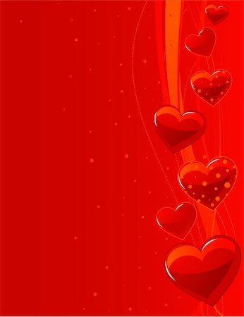simsearch:400-05368603,k - Grange vector Valentine?s Day vector background with hearts and lines Stock Photo - Budget Royalty-Free & Subscription, Code: 400-04164356