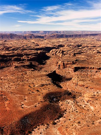 simsearch:400-03948680,k - Aerial view of an arid, craggy landscape. Vertical shot. Stock Photo - Budget Royalty-Free & Subscription, Code: 400-04169687