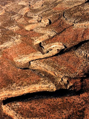 simsearch:400-03948680,k - Aerial view of an arid, craggy landscape. Vertical shot. Stock Photo - Budget Royalty-Free & Subscription, Code: 400-04169680