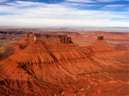 simsearch:400-03948680,k - Aerial view of an arid, craggy landscape. Horizontal shot. Stock Photo - Budget Royalty-Free & Subscription, Code: 400-04169681