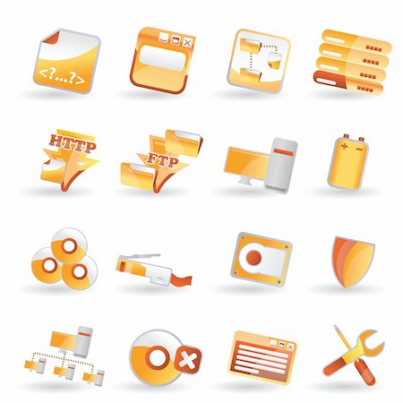 simsearch:400-04274313,k - 16 Detailed Internet Icons - vector icon set Stock Photo - Budget Royalty-Free & Subscription, Code: 400-04160821