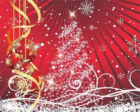 simsearch:400-04711114,k - Beautiful vector Christmas (New Year) background for design use Stock Photo - Budget Royalty-Free & Subscription, Code: 400-04160935