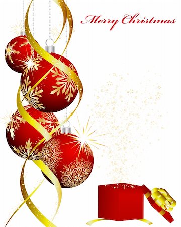 simsearch:400-04711114,k - Beautiful vector Christmas (New Year) background for design use Stock Photo - Budget Royalty-Free & Subscription, Code: 400-04160941