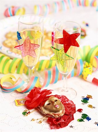 Party accessories for New Year Eve, birthday party or carnival Stock Photo - Budget Royalty-Free & Subscription, Code: 400-04161477