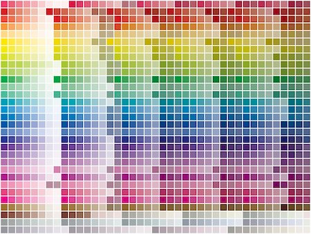 Color palette tiled background. Vector Image. 1200 different colors. Foto de stock - Super Valor sin royalties y Suscripción, Código: 400-04161763