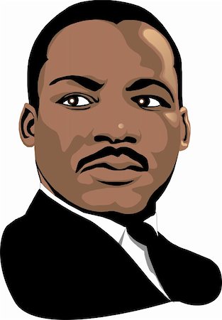 Vector Martin Luther King for black history month or MLK day. Stock Photo - Budget Royalty-Free & Subscription, Code: 400-04162084