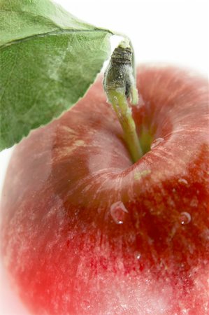 simsearch:400-05674030,k - Red apple. Macro. on white Stock Photo - Budget Royalty-Free & Subscription, Code: 400-04162913