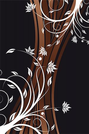 dvd silhouette - Abstract floral design background for creative ideas Foto de stock - Super Valor sin royalties y Suscripción, Código: 400-04174334