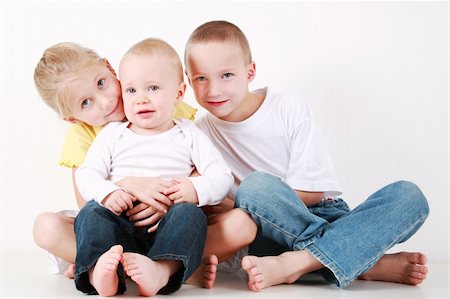 Adorable siblings have a fun Stock Photo - Budget Royalty-Free & Subscription, Code: 400-04176138