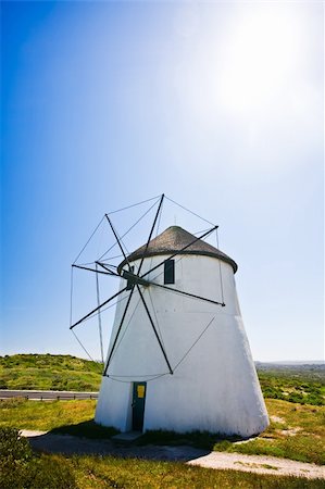 simsearch:400-05319608,k - A frontal view of a windmill in action on a sunny day. Stock Photo - Budget Royalty-Free & Subscription, Code: 400-04176558