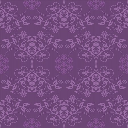 dark purple background - Beautiful seamless purple wallpaper vector illustration Stock Photo - Budget Royalty-Free & Subscription, Code: 400-04179519