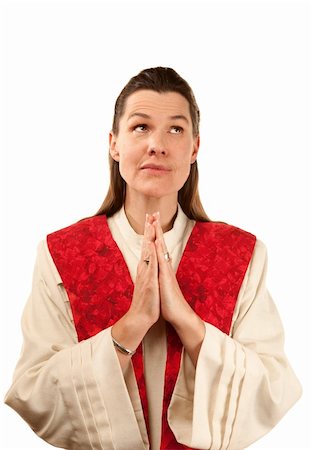 simsearch:400-05372618,k - Female Pentacostal preacher with hands folded in prayer Stock Photo - Budget Royalty-Free & Subscription, Code: 400-04179579