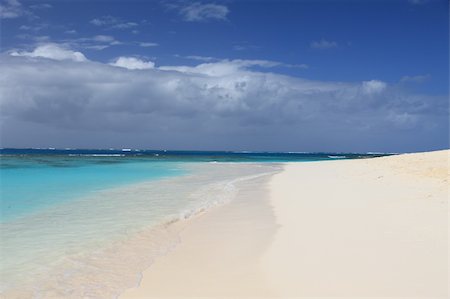 saint martin caribbean - Deserted clean sandy beach on Anguilla, Caribbean Stock Photo - Budget Royalty-Free & Subscription, Code: 400-04172488